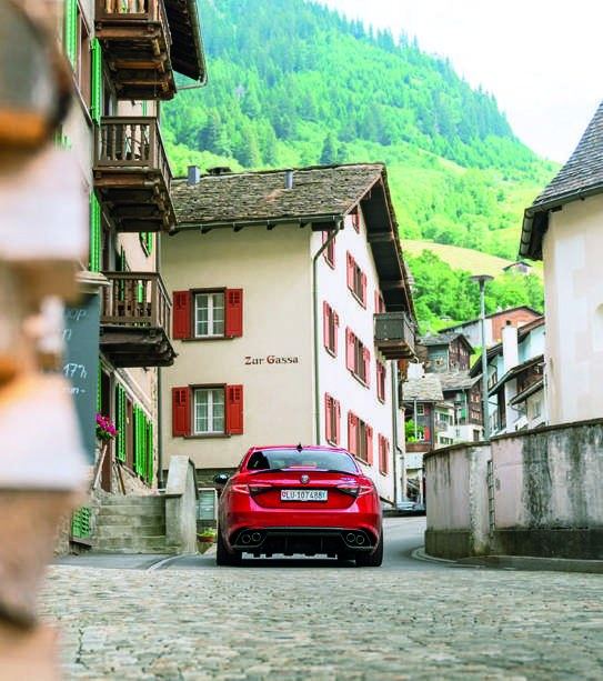 Italienisches Design in den Gassen von Vals.