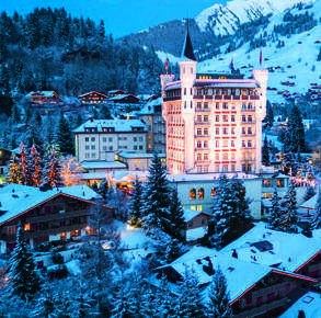 Das legendäre Gstaad Palace, eröffnet 1913.